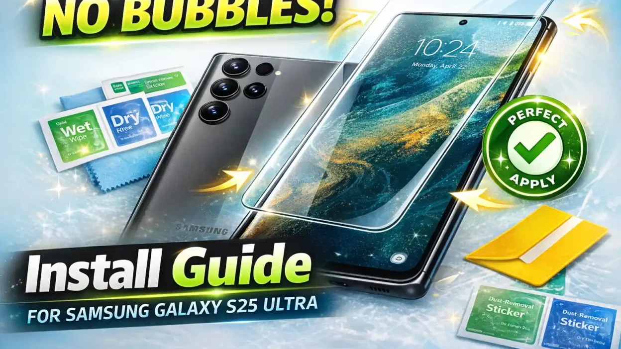 How to Install a Bubble-Free Screen Protector for Samsung Galaxy S25 Ultra The Ultimate Guide